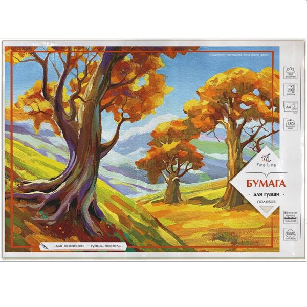 БУМАГА ДЛЯ ГУАШИ А4 180гм2, СОТЫ