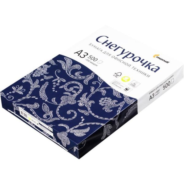 БУМАГА ДЛЯ ОФИСНОЙ ТЕХНИКИ А3 СНЕГУРОЧКА 500л.