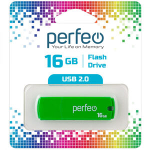 ФЛЭШ-ДРАЙВ PERFEO 16ГБ USB 2.0 #C05.Green