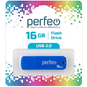 ФЛЭШ-ДРАЙВ PERFEO 16ГБ USB 2.0 #C05.Blue