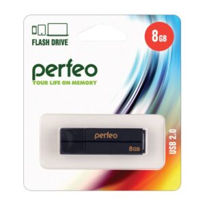 ФЛЭШ-ДРАЙВ PERFEO 8ГБ USB 2.0 #C01G2.Black
