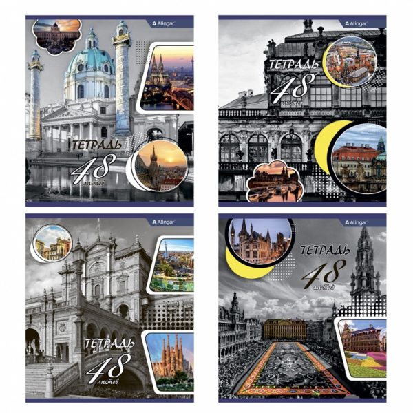 ТЕТРАДЬ 48л.ALINGAR ЛИНИЯ #CityStyle