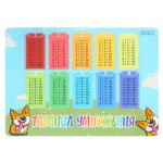 ПОКРЫТИЕ НАСТОЛЬНОЕ 350*500мм #Corgi.ТаблицаУмножения