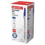 РУЧКА ШАРИКОВАЯ “BRAUBERG” 1,0мм, СИНЯЯ /Line