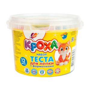 ТЕСТО ДЛЯ ЛЕПКИ ЛУЧ 12цв.ВЕДРО #Кроха