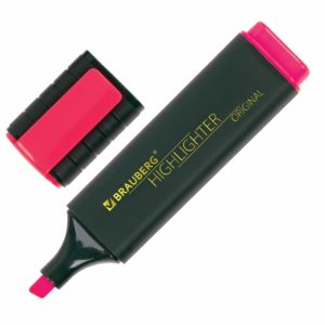 МАРКЕР ТЕКСТОВЫЙ BRAUBERG 1-5мм, РОЗОВЫЙ #Original
