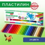 ПЛАСТИЛИН “BRAUBERG” 24цв.500г /Kids