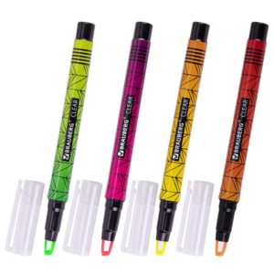 МАРКЕРЫ ТЕКСТОВЫЕ BRAUBERG 4шт.5мм #Clear