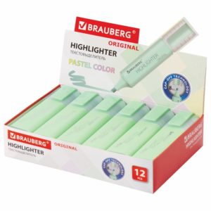 МАРКЕР ТЕКСТОВЫЙ BRAUBERG 5мм, МЯТА #OriginalPastel