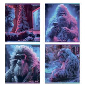 ТЕТРАДЬ 48л.ALINGAR КЛЕТКА #BigFoot.Neon