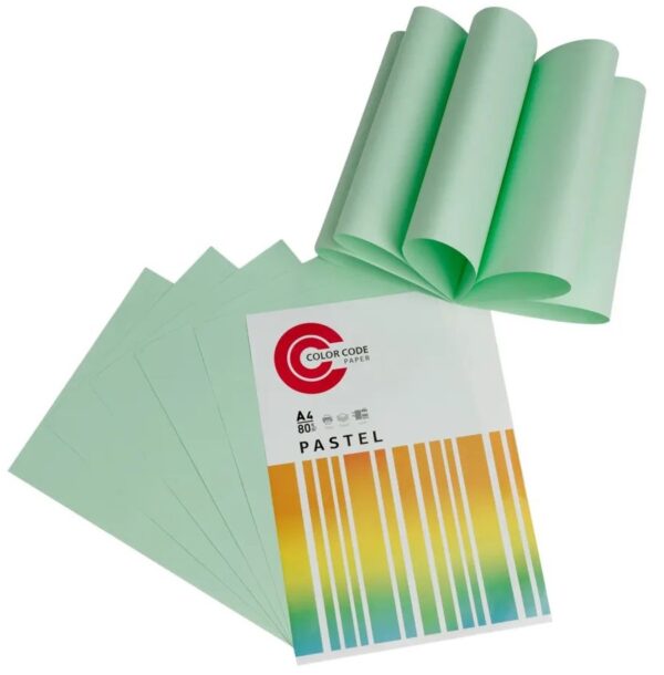 БУМАГА ДЛЯ ОФИСНОЙ ТЕХНИКИ.А4 COLOR CODE 50л.80гм2 #ЗелёнаяПастель