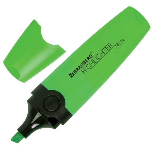 МАРКЕР ТЕКСТОВЫЙ BRAUBERG 5мм, ЗЕЛЁНЫЙ #Delta