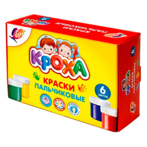 КРАСКИ ПАЛЬЧИКОВЫЕ ЛУЧ 6цв.*40мл #Кроха