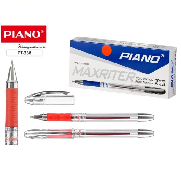 РУЧКА МАСЛЯНАЯ РУЧКА МАСЛЯНАЯ PIANO 0,7мм, КРАСНАЯ #Maxriter