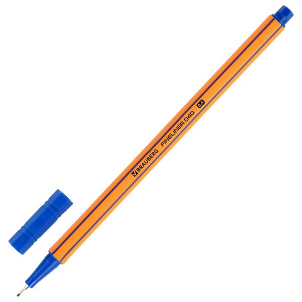 ЛИНЕР BRAUBERG 0,4мм СИНИЙ #Fine040