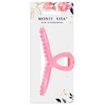 ЗАКОЛКА-КРАБ ДЛЯ ВОЛОС “MONTE VITA” 11см #РозовыйГлянец