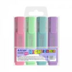 МАРКЕРЫ ТЕКСТ.”ALINGAR” 4цв.#HighLighter.Пастель