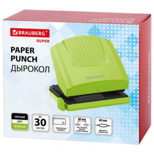 ДЫРОКОЛ BRAUBERG НА 30л.#Super