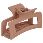 ЗАКОЛКА-КРАБ ДЛЯ ВОЛОС “MONTE VITA” 8,5см SOFT-TOUCH #Коричневая