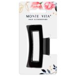 ЗАКОЛКА-КРАБ ДЛЯ ВОЛОС “MONTE VITA” 8,5см #ГлянцеваяЧёрная