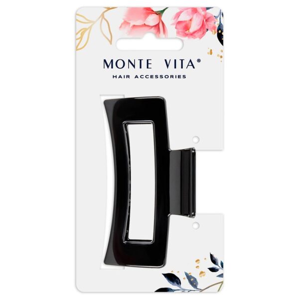 ЗАКОЛКА-КРАБ ДЛЯ ВОЛОС ЗАКОЛКА-КРАБ ДЛЯ ВОЛОС MONTE VITA 8,5см #ГлянцеваяЧёрная