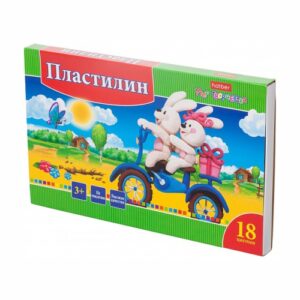 ПЛАСТИЛИН ХАТБЕР 18цв.360г #Ушастики