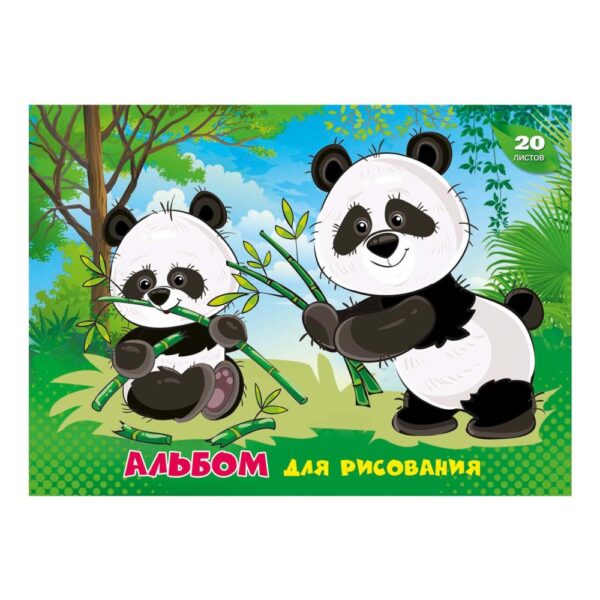 АЛЬБОМ ДЛЯ РИСОВАНИЯ А5 20л. АЛЬБОМ ДЛЯ РИСОВАНИЯ А5 20л.ПОЛИГРАФСОЮЗ #Пандочки