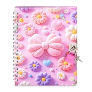 КНИЖКА ЗАПИСНАЯ ALINGAR 11*15см 45л. КЛЕТКА, ЗАМОК #Вязаный